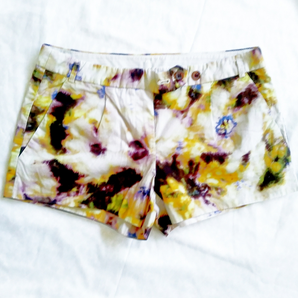 J Crew colorful tye dye shorts